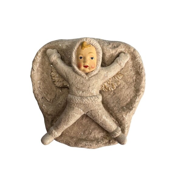 Walnut Ridge Other - Vintage Walnut Ridge Snow Angel Chalkware Figure 6" X 7"